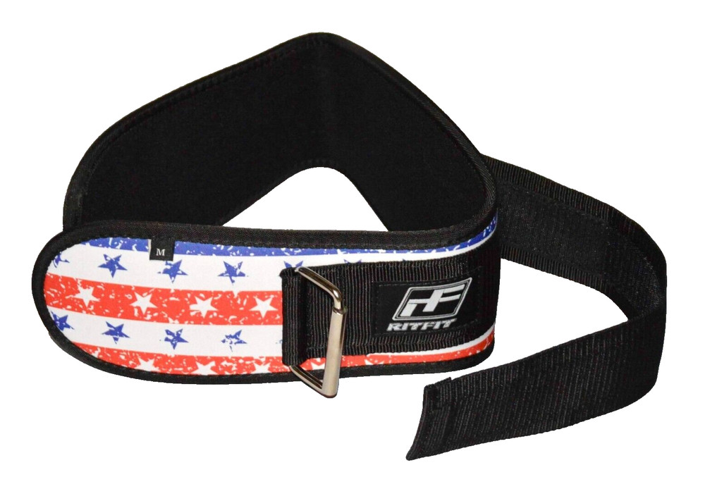 RitFit Weight Lifting Belt Stripe Medium 30" - 36" Gym Workout