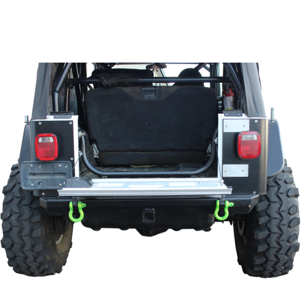 SWAG Jeep Wrangler "Flat Back" Aluminum Drop Down Tailgate Conversion Kit
