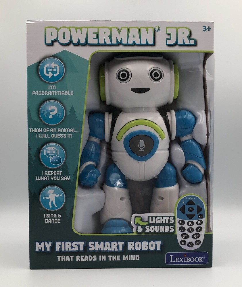 Lexibook Powerman Jr. Smart Interactive Robot Programmable Remote Control New