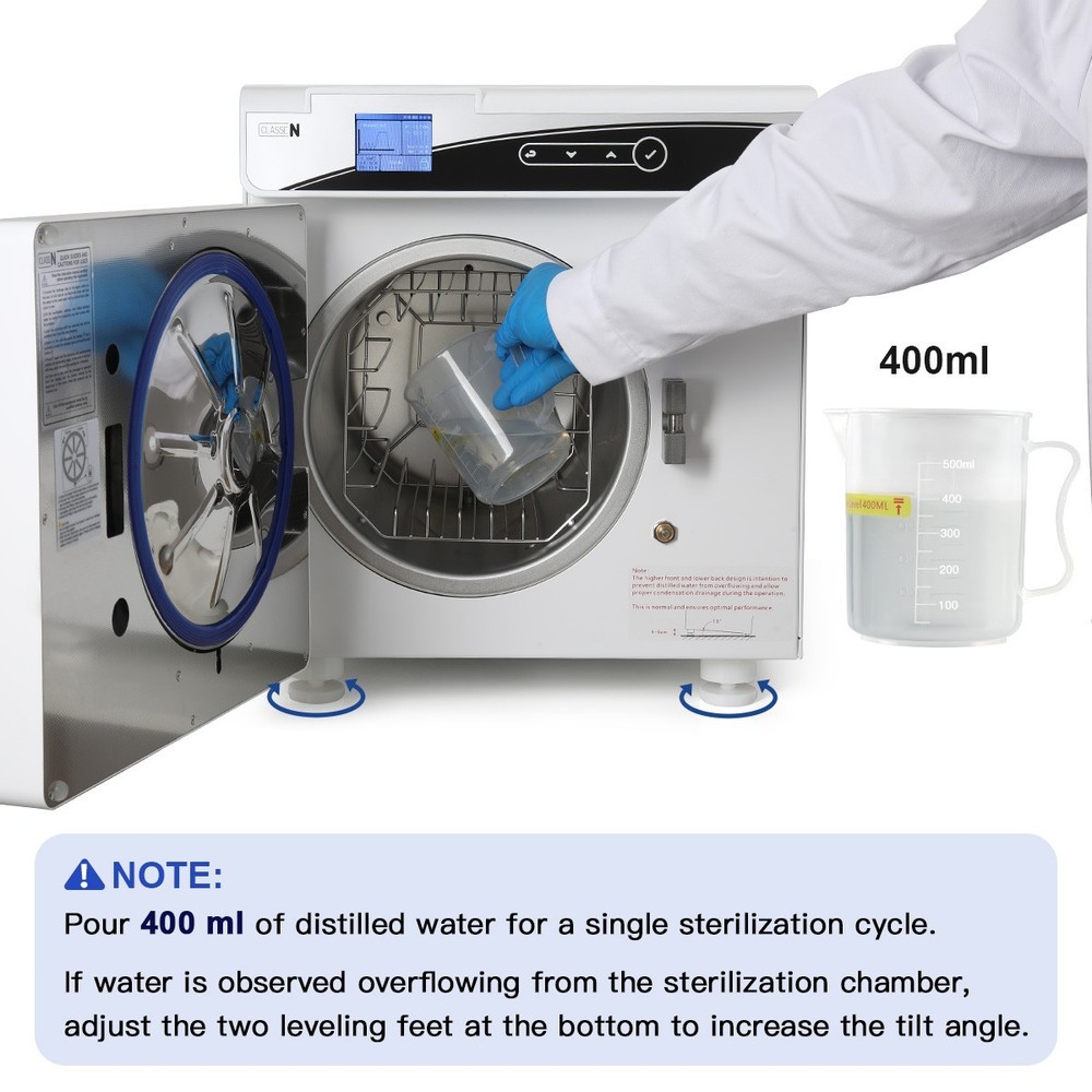 22L Autoclave Steam Sterilizer High Pressure Temperature with Drying Function