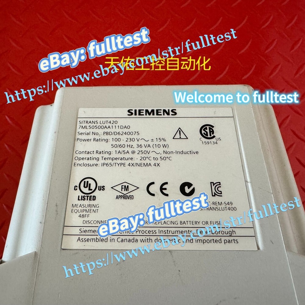 1PC USED LUT420 Controller 7ML50500AA111DA0 (DHL or FedEx) #H257CC YD-fulltest