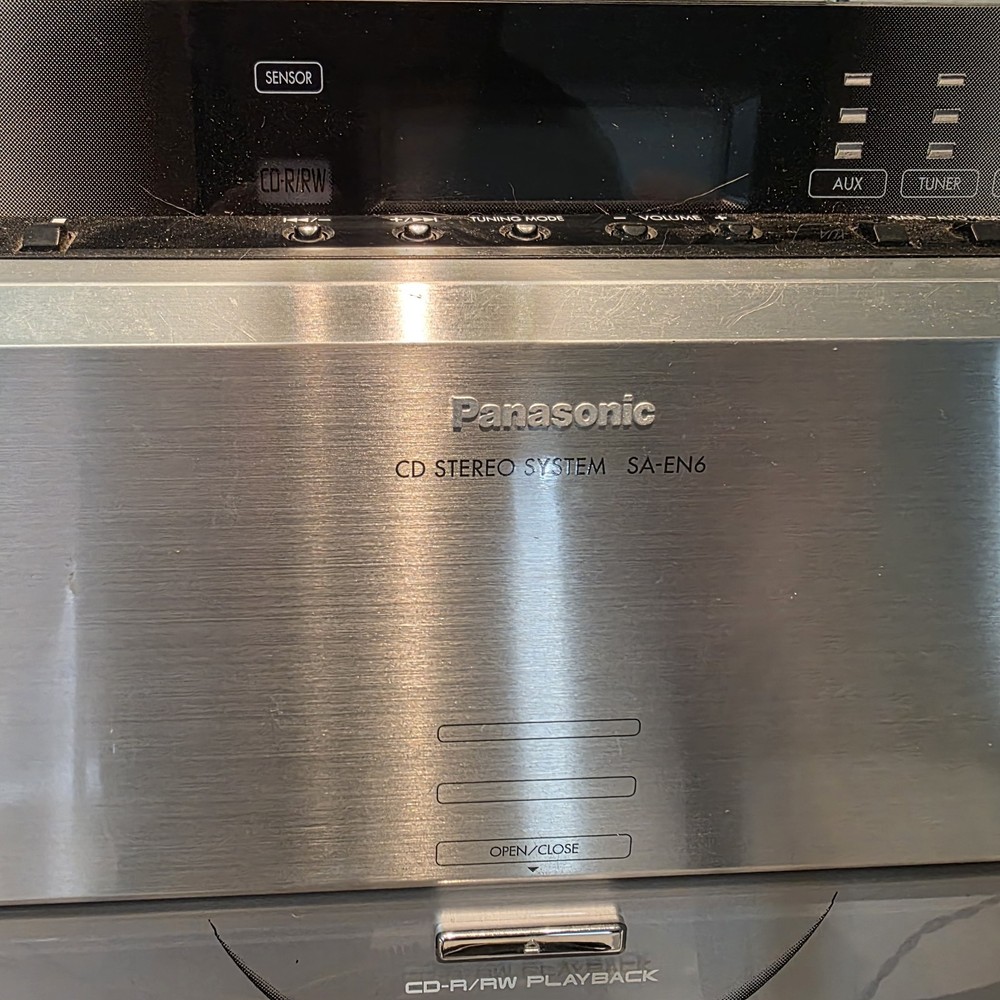 Panasonic CD Stereo System SA-EN6, Radio Works, CD Player Does Not Work