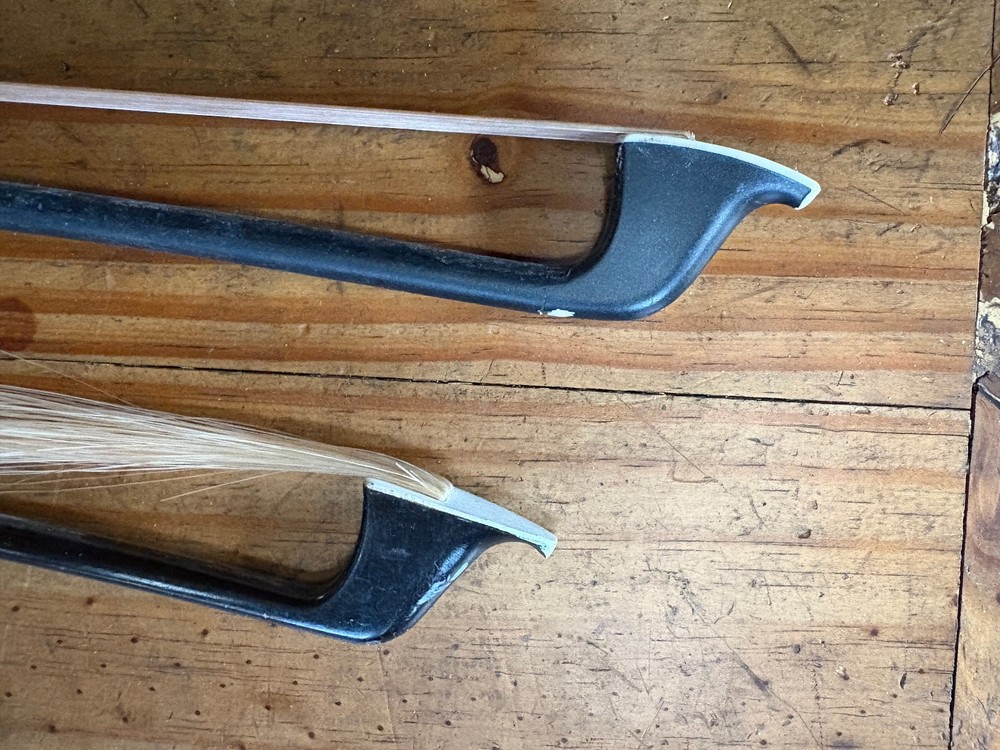 Two Vintage Cello Bows For Restoration