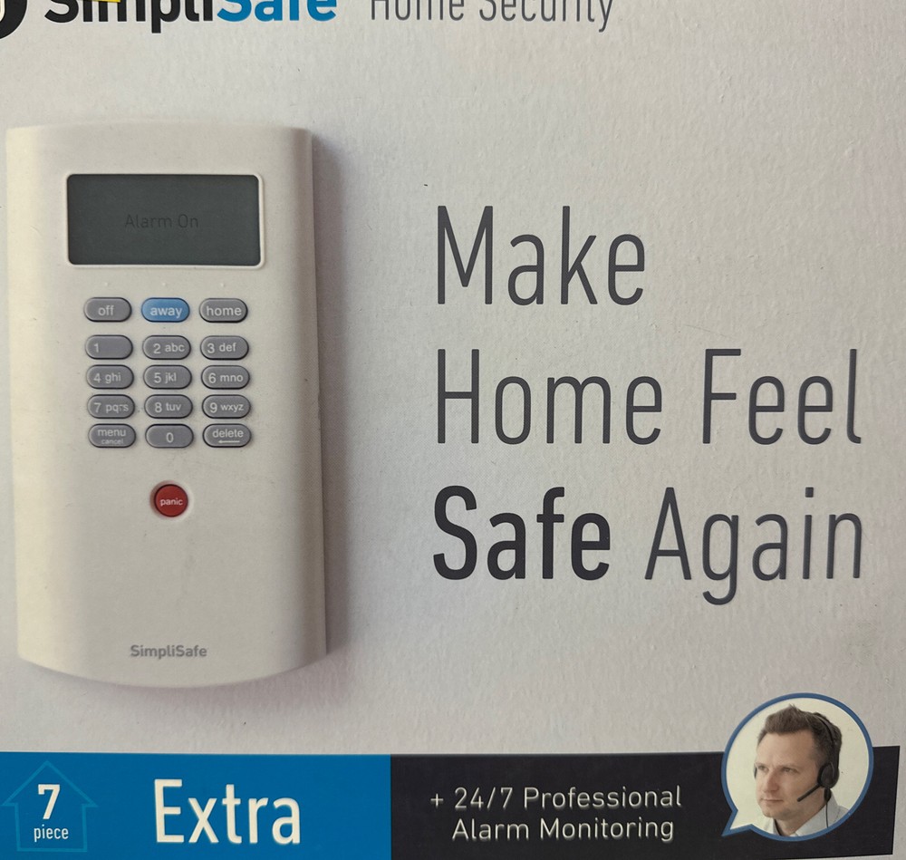 SimpliSafe Home Security System 7 PC Extra Original White New