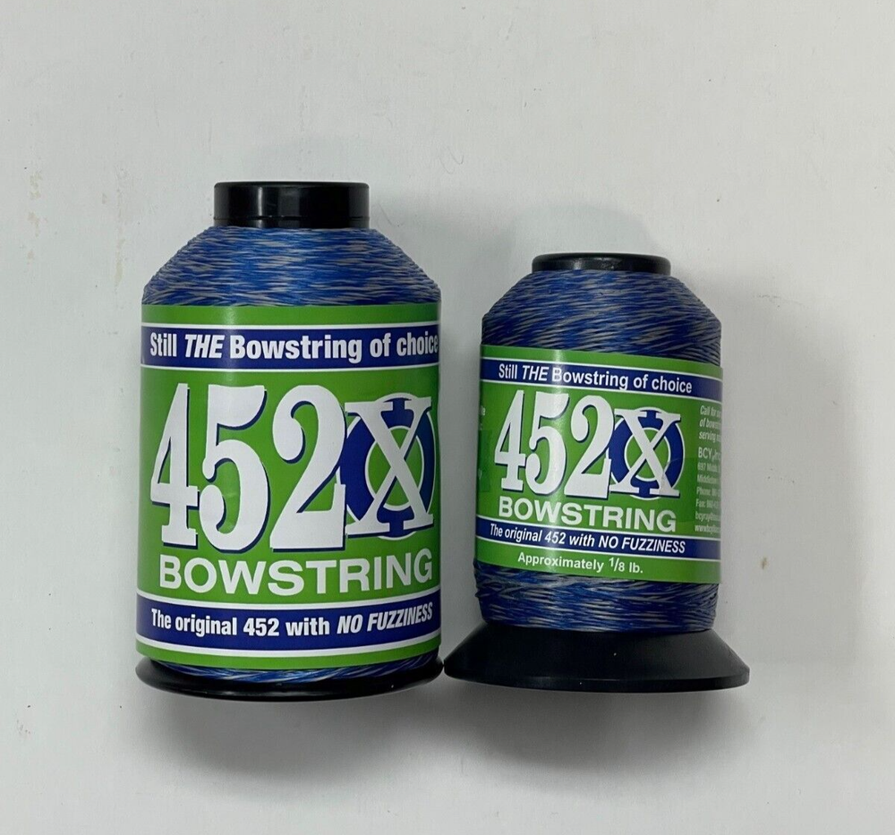 NEW BCY 452X String Making Material (Blue/Silver) Choose your size 1/4 or 1/8 lb