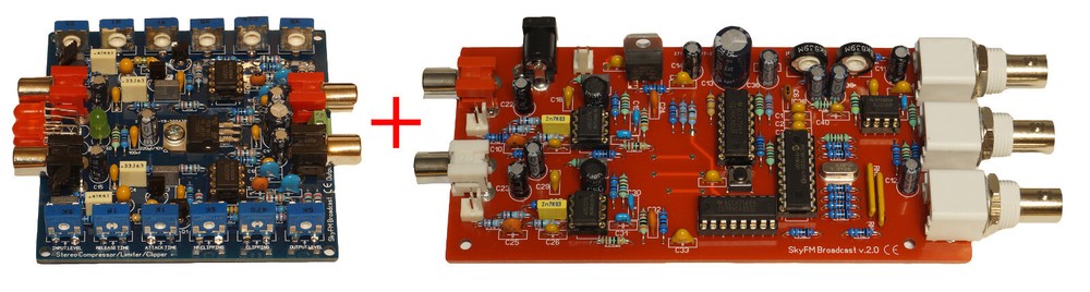 Stereo Encoder & Stereo Compressor Limiter Clipper for FM broadcasting