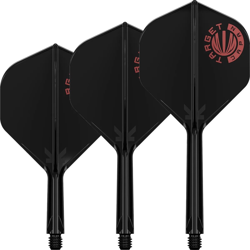 TARGET JAPAN LOGO BLACK  K FLEX NO2 INTERMEDIATE  1 PIECE FLIGHT & SHAFT