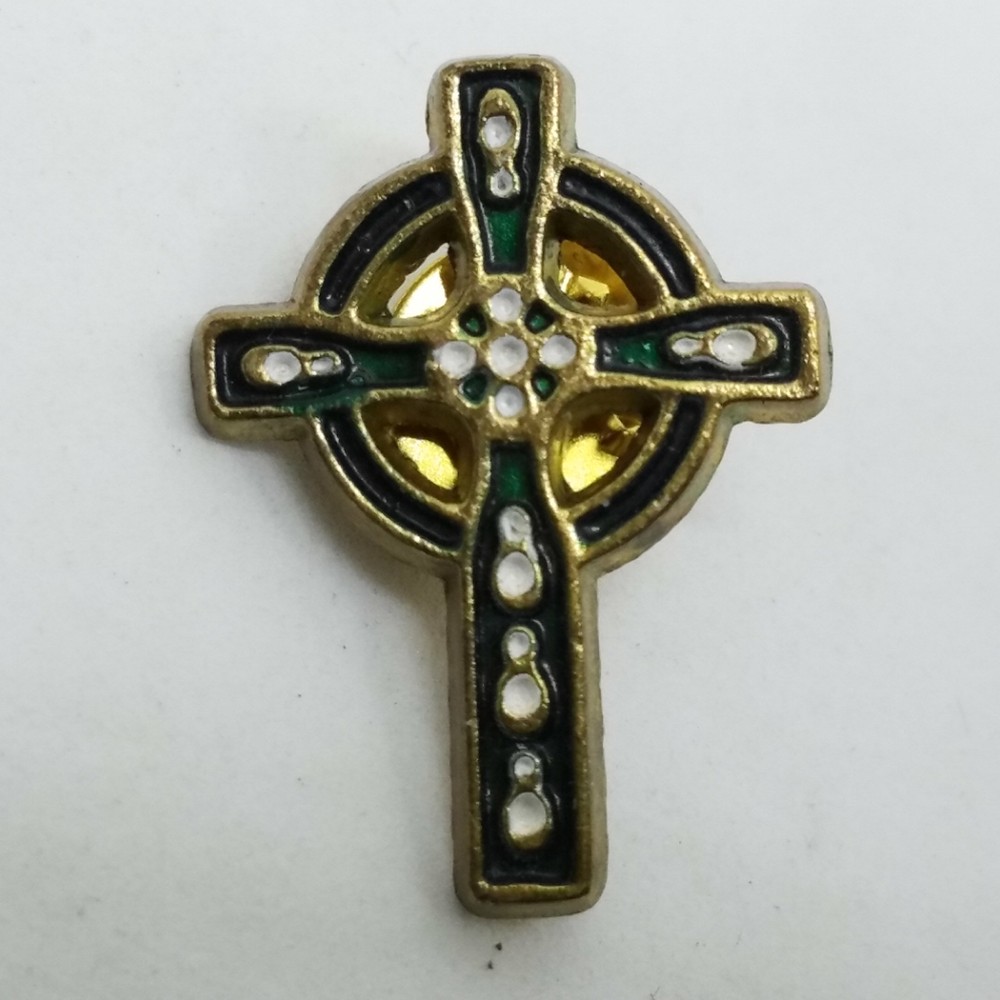 Decorative Cross Lapel Pin