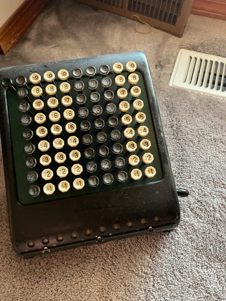 Burroughs Key Calculator Adding Machine Keys Locked Needs Fixing