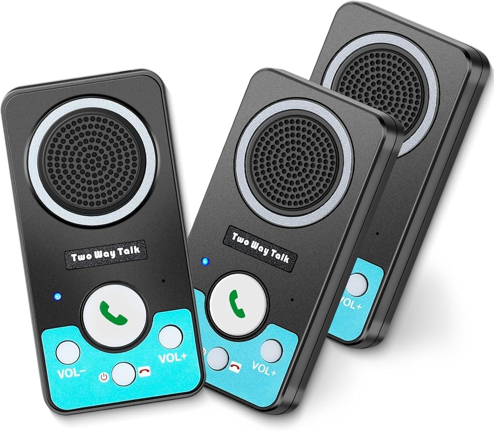 Wireless Intercom System for Home Business Long Range 8 Volume Levels 3 Pack