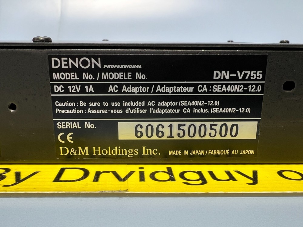 Denon Professional DN-V755 Network Audio Video Player