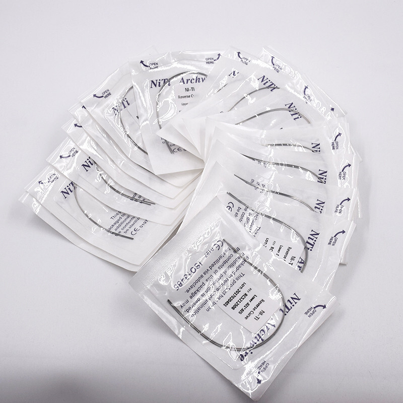 Dental Ortho Super Elastic NITI Arch Wire Reverse Curve Round/Rectangular True