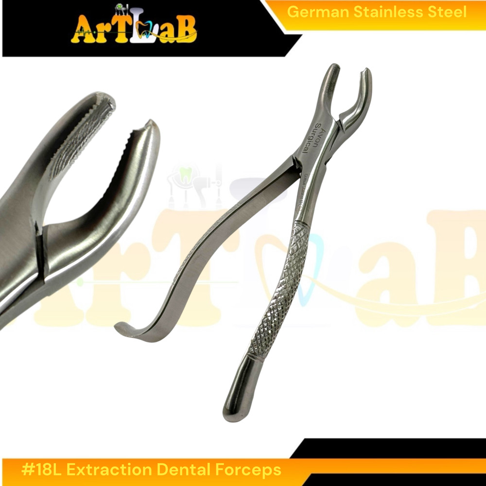 2PK - Upper Molar 1st & 2nd Extraction Forceps, Left & Right #18L + #18R