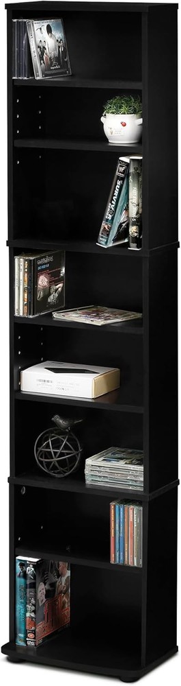 Jaya 4-Tier Multimedia Storage Tower Espresso