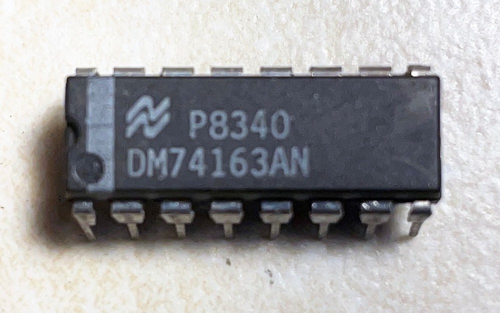 National DM74163AN Synchronous 4 Bit Binary Counter - NOS