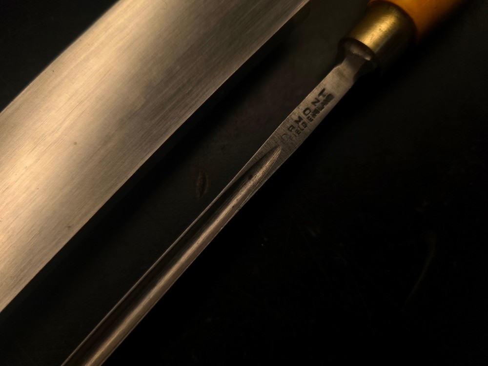Pair of NOS Stormont Long Pairing Gouges W/ Boxwood Handles