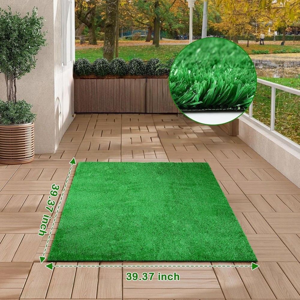 Artificial Grass, Large Artificial Turf, Synthetic Grass Mat Training Pad for...