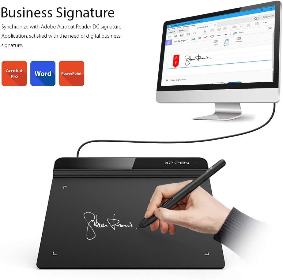 Versatile 6x4 Inch Graphic Tablet for Teaching, Drawing & Remote Work Efficiency