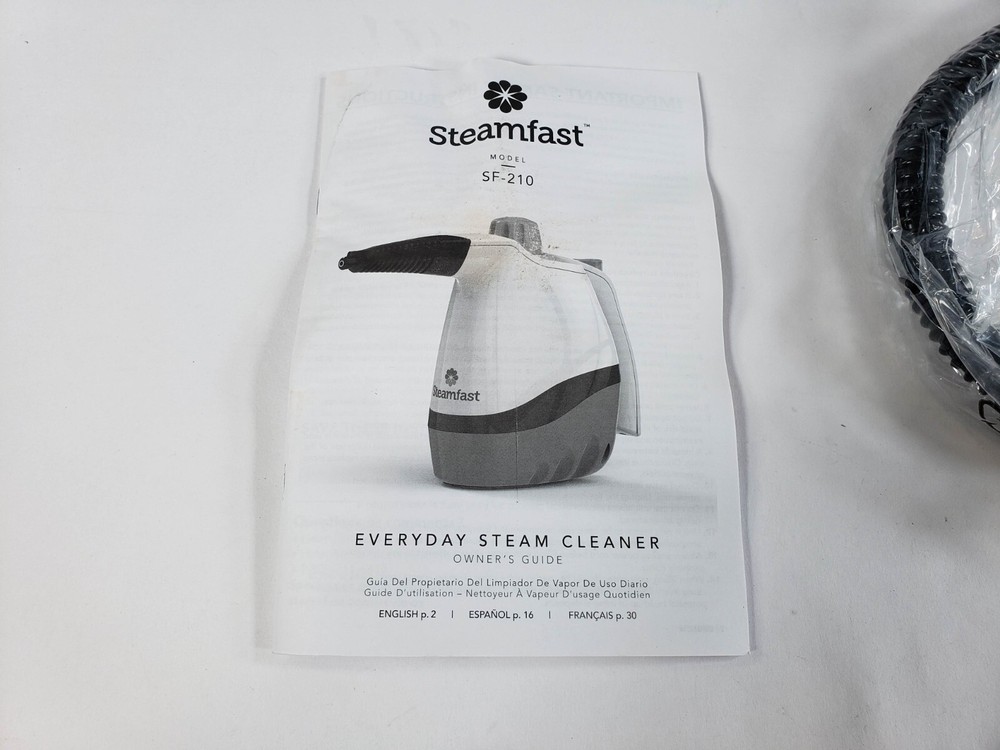 Steamfast SF-210 Handheld Steam Cleaner w/ 6 Accessories UNTESTED AMAZON RETURN