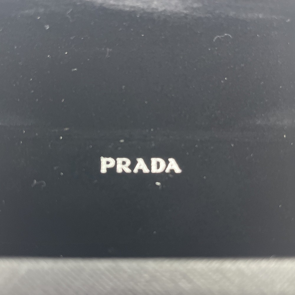 Prada Small Black Eyewear Case - Authentic Designer Accessory 6" X 2"