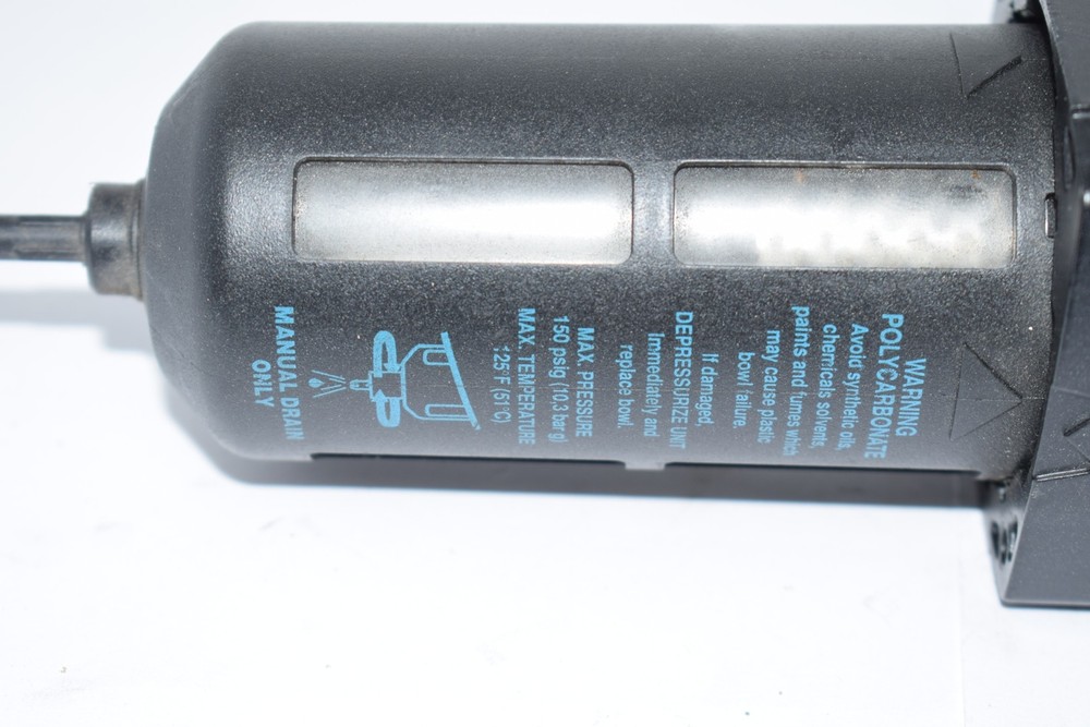 Polycarbonate Filter 150 PSI Manual Drain