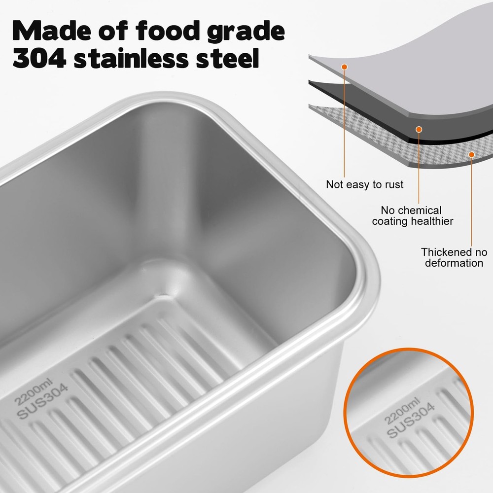 CODOHI Bread Box for Homemade Bread, Time Recording Bread Storage Container w...