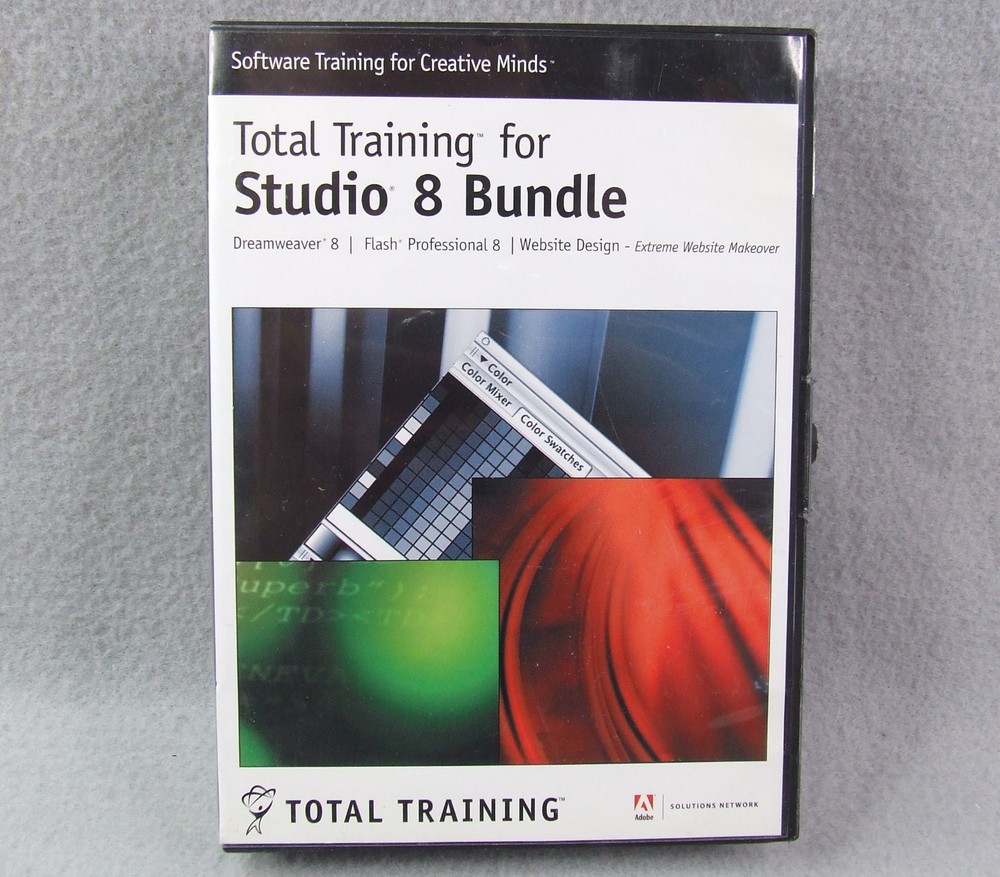 Adobe Total Training Studio 8 Bundle (6 Disc DVD Set) Software Training