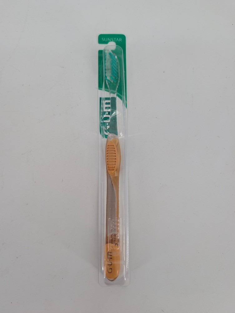 GUM Toothbrush 471 Micro Tip Compact Soft New NOS Orange