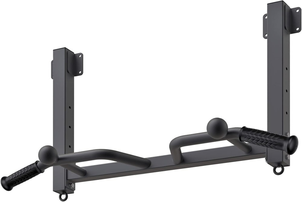 Heavy Duty Joist Mounted Pull Up Bar with Multi-Angle Grip & Accessories