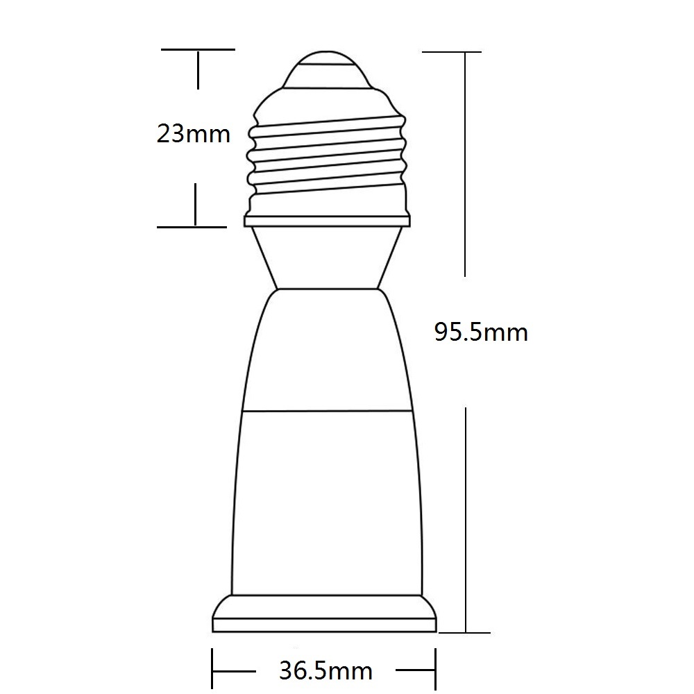 3-Pieces E26/E27 Medium Screw Socket Standard Socket Extender 2.5" Extension