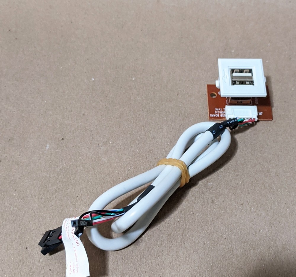 NEW Front Panel 2x USB, Audio, MIC, PCB Board w/ Clip Connector Cable