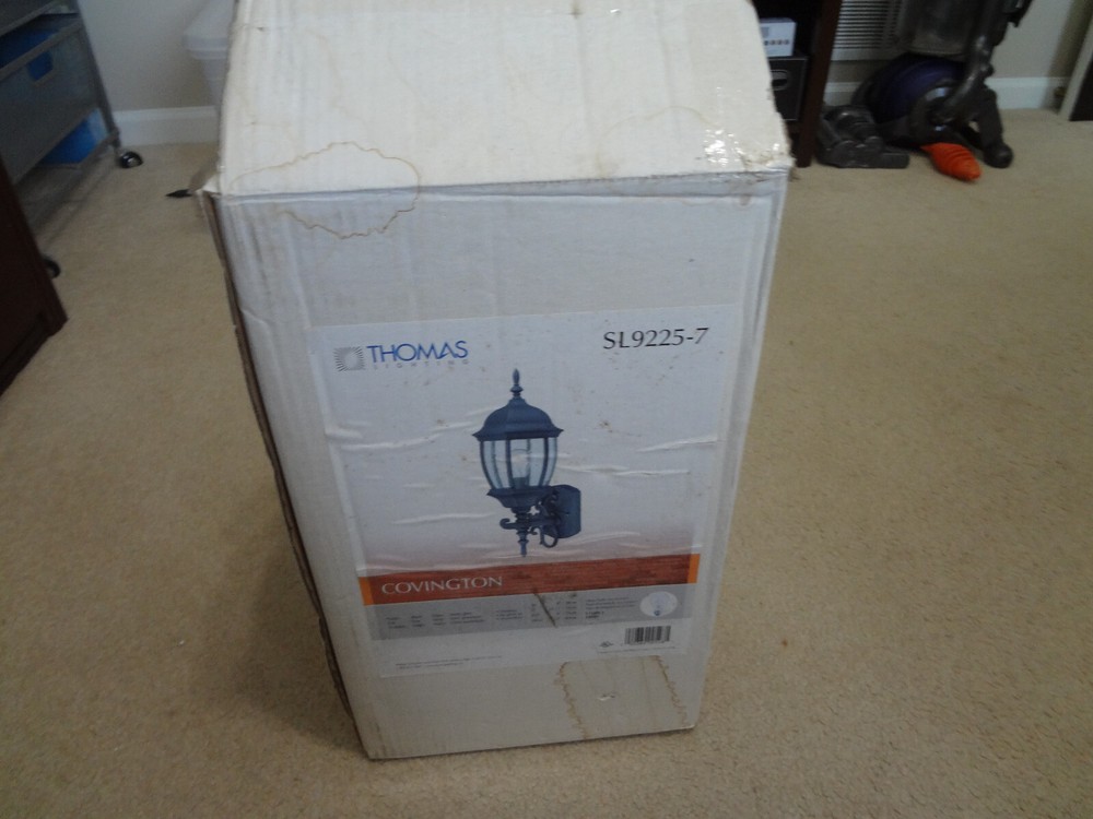 Thomas Lighting SL9225-7 Covington Outdoor Wall Lantern - Black