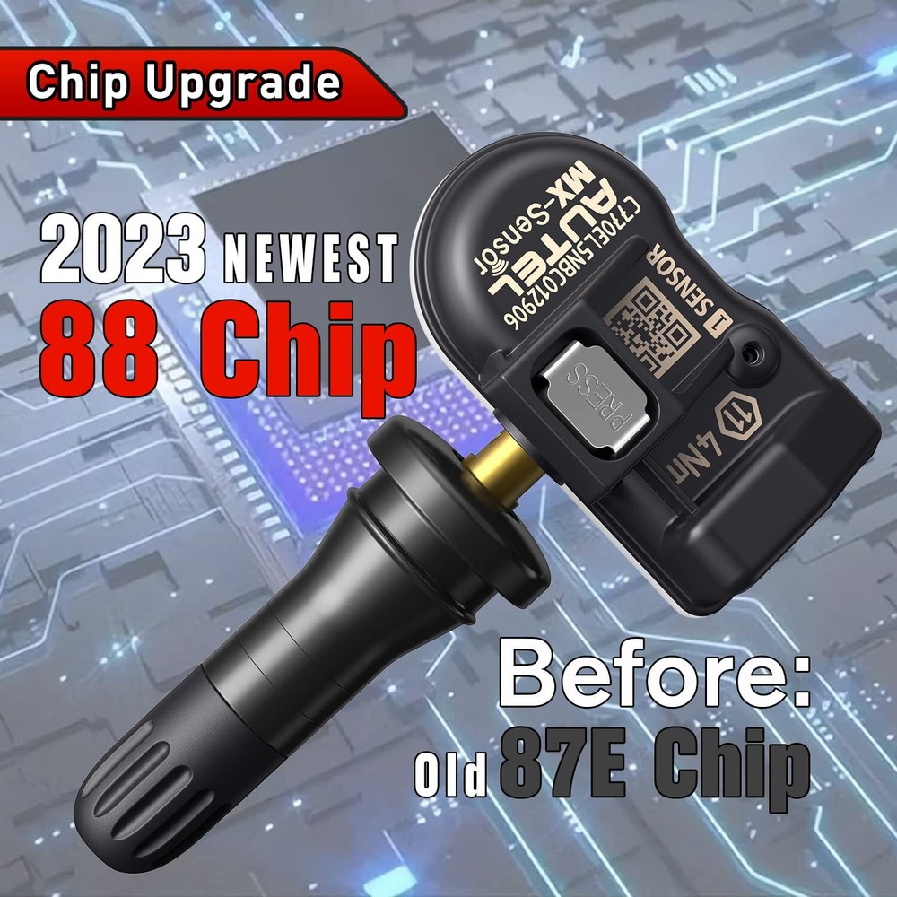 4pcs Autel MX-Sensor 2 in 1 Programmable TPMS Sensor for Universal Tire Pressure