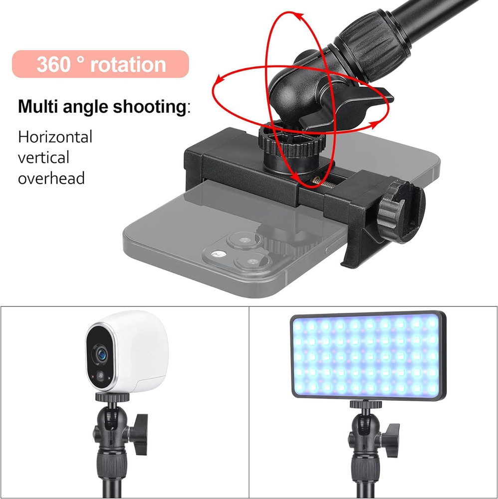 Overhead Tripod Phone Webcam Stand