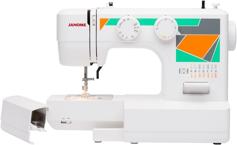 Elegant MOD-15 Sewing Machine with Adjustable Stitch Length & Top Loading Bobbin