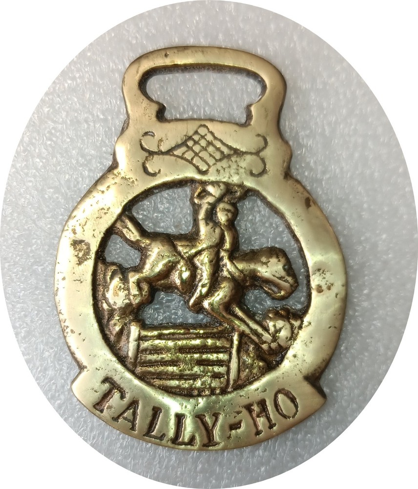 TALLY-HO    horse brass     (8565)