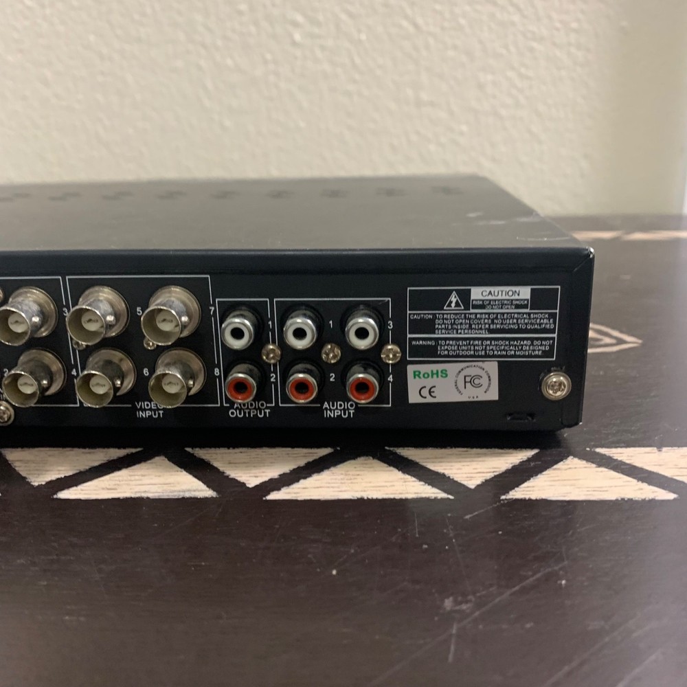 Night Owl Poseidon 8 Channel H.264 Security DVR + Power Cable POWERS ON Untested