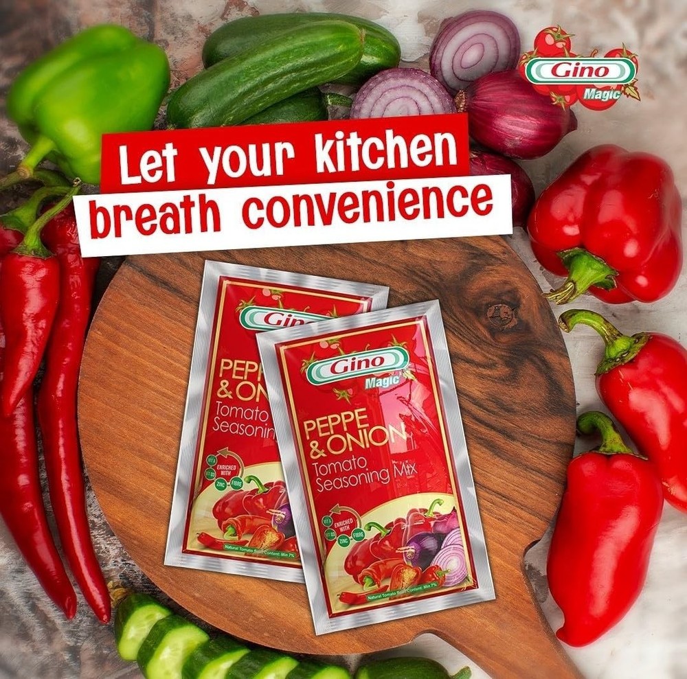 Gino tomato paste Pepper & Onion (Pack of 10)