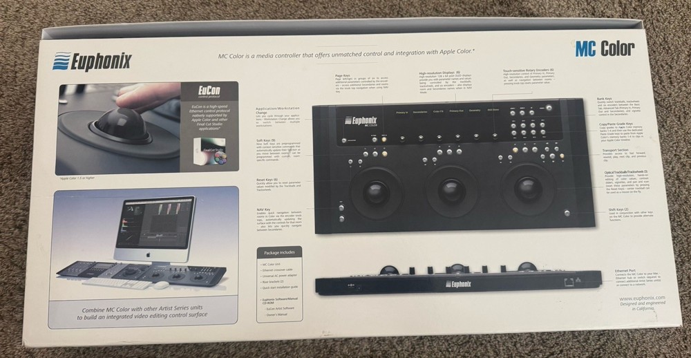 NEW OPEN BOX Euphonix MC Color - Color Grading Control MEDIA CONTROLLER