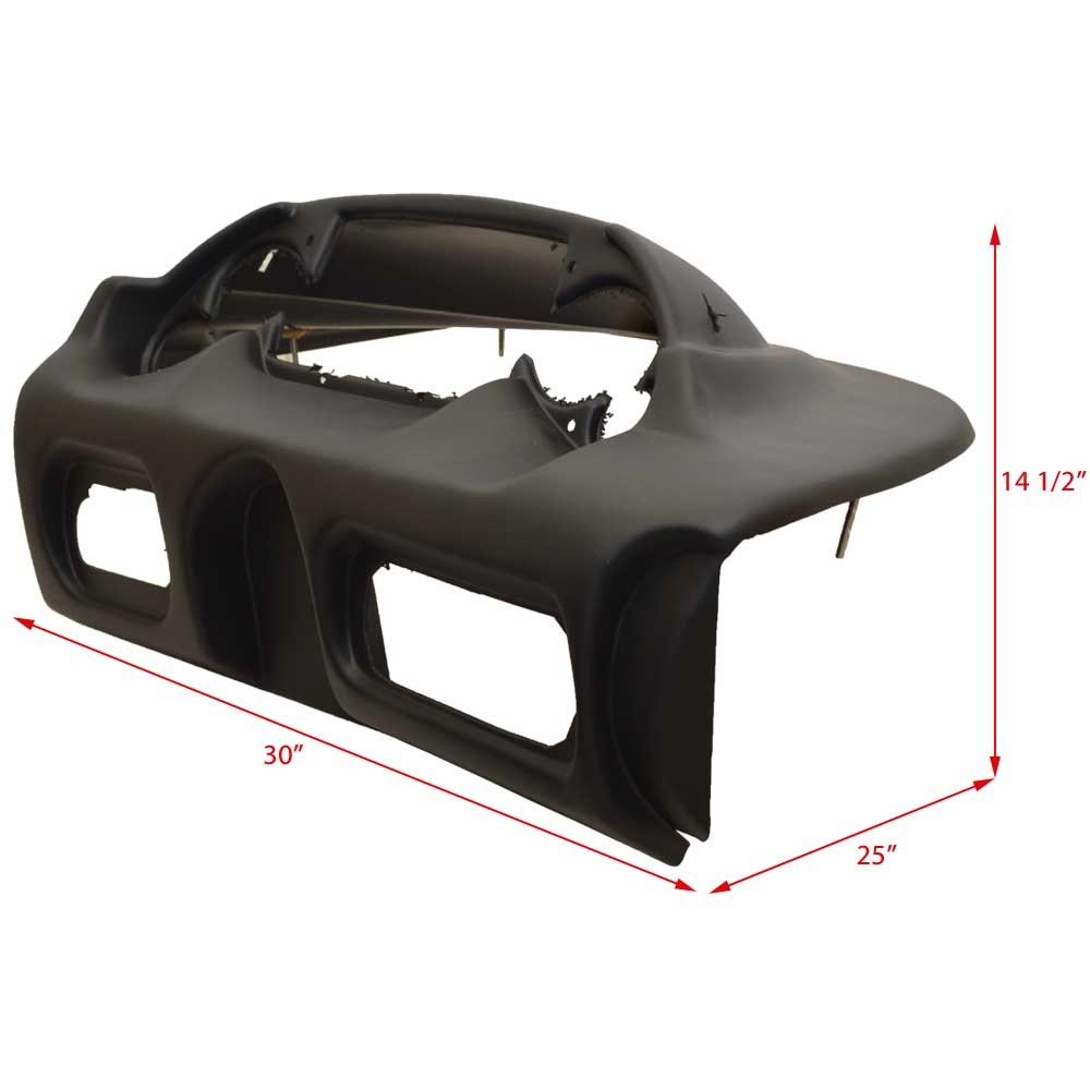 Supra Boat Blank Dash Panel 114174 | Launch 242 Black Vinyl