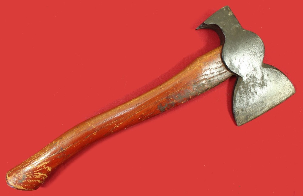 Antique Plumb Claw Hatchet Original Red Handle & Label