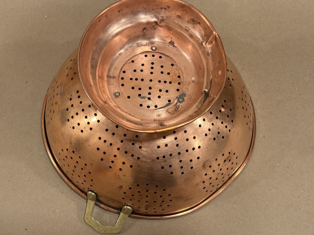 Copper Colander Round Kitchen Strainer with Handles