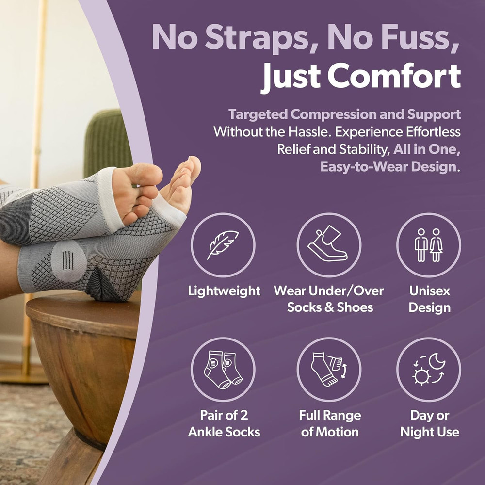 Braceability Neuropathy Socks (Pair) - Peripheral Neuritis Compression Diabetic