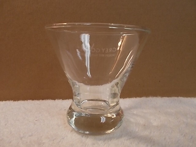 Grey Goose Vodka Stemless Martini Glass Barware
