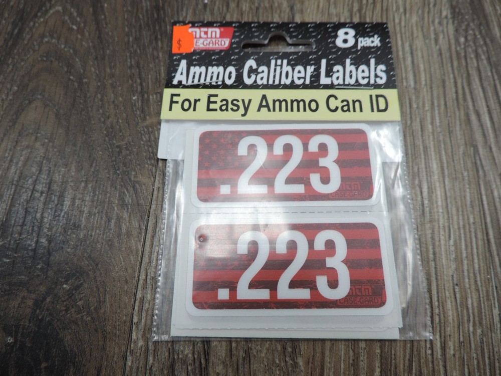 Ammo Can Caliber Labels 8 Pack .223 CL223