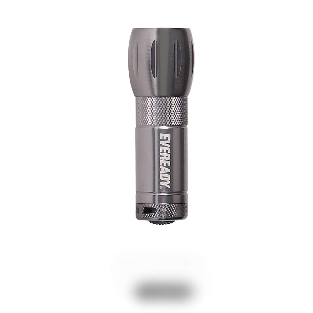 Eveready Compact LED Metal Flashlight Water Resistant, Includes 3 Super Heavy