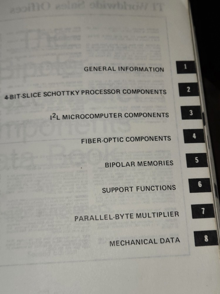 Texas Instruments The Bipolar Microcomputer Components Data Book Second Ed. 1979