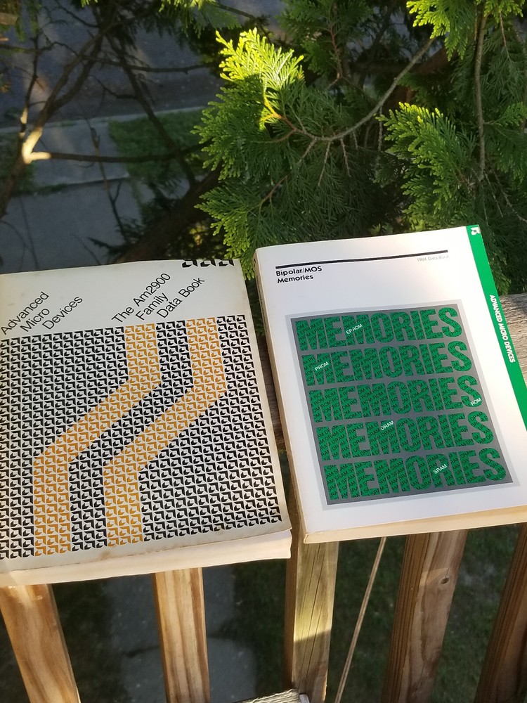 2 VINTAGE DATA BOOKS 1979 ELECTRIC ADVANCED MICRO DEVICES & 1984 BIPOLAR/MOS