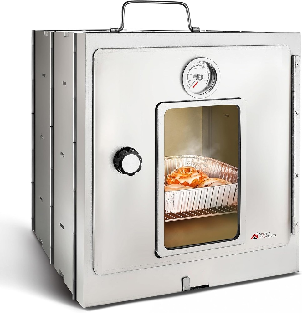 Portable Camping Oven Folding Camping Stove Baking Cinnamon Rolls Breads &