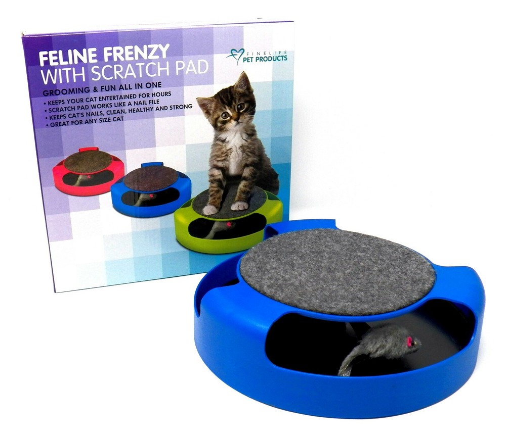 FELINE FRENZY - with Scratch Pad Cat Toy!
